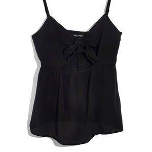NWT Madewell tie front keyhole cami